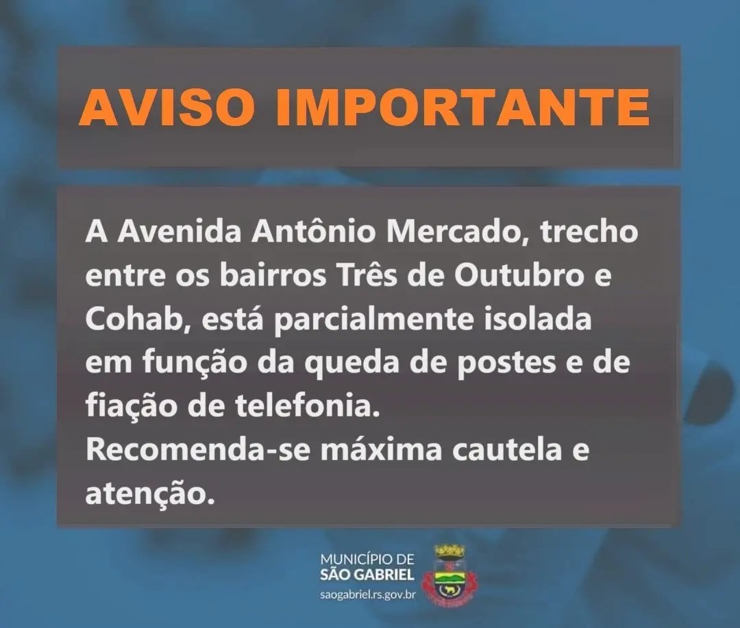 AVISO IMPORTANTE