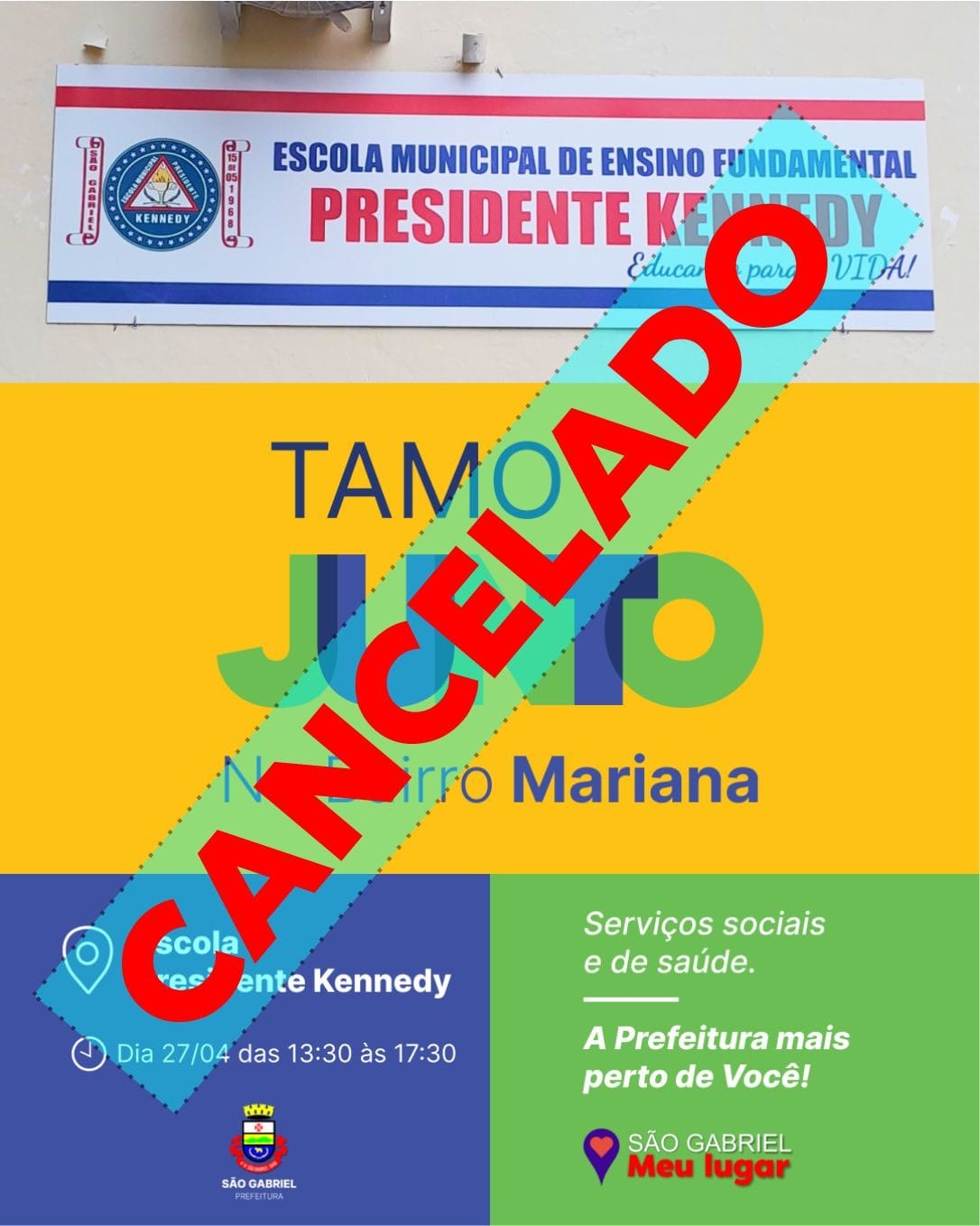 PREFEITURA CANCELA "TAMO JUNTO" QUE ACONTECERIA NA VILA MARIANA.