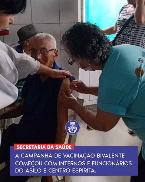 CAMPANHA BIVALENTE COMEÇA NA SEGUNDA PARA IDOSOS.