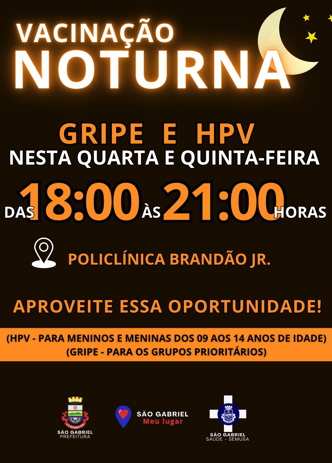 VACINAÇÃO NOTURNA