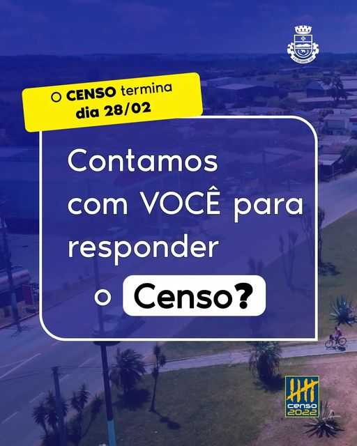 CENSO  NINGUÉM PODE FICAR DE FORA.