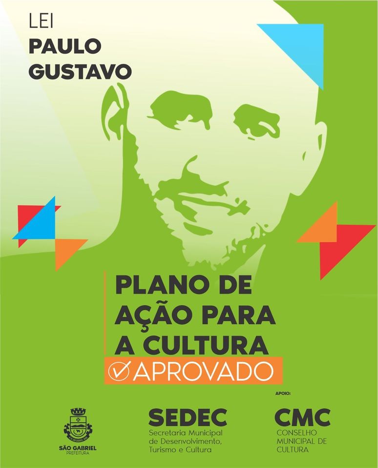 LEI PAULO GUSTAVO: PLANO DE CULTURA É APROVADO.